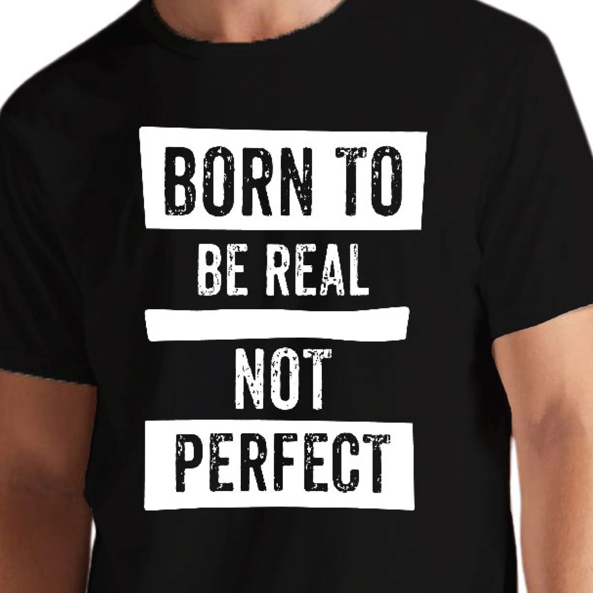 Be Real Inspirational Quote Graphic Printed Cotton T-Shirt | Casual Wear | Original Since 1997 | Shipping Globally