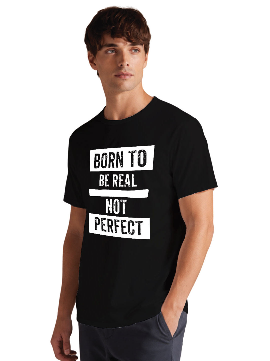 Be Real Inspirational Quote Graphic Printed Cotton T-Shirt | Casual Wear | Original Since 1997 | Shipping Globally