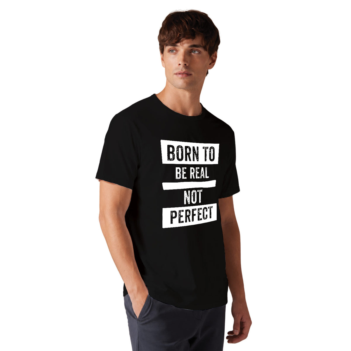 Be Real Inspirational Quote Graphic Printed Cotton T-Shirt | Casual Wear | Original Since 1997 | Shipping Globally