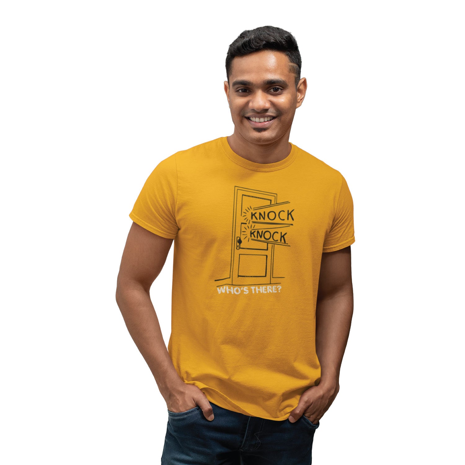 Knock Knock – Tantra Original Since 1997 – Unisex Cotton Tee Everyday Wear – Shipping Globally!