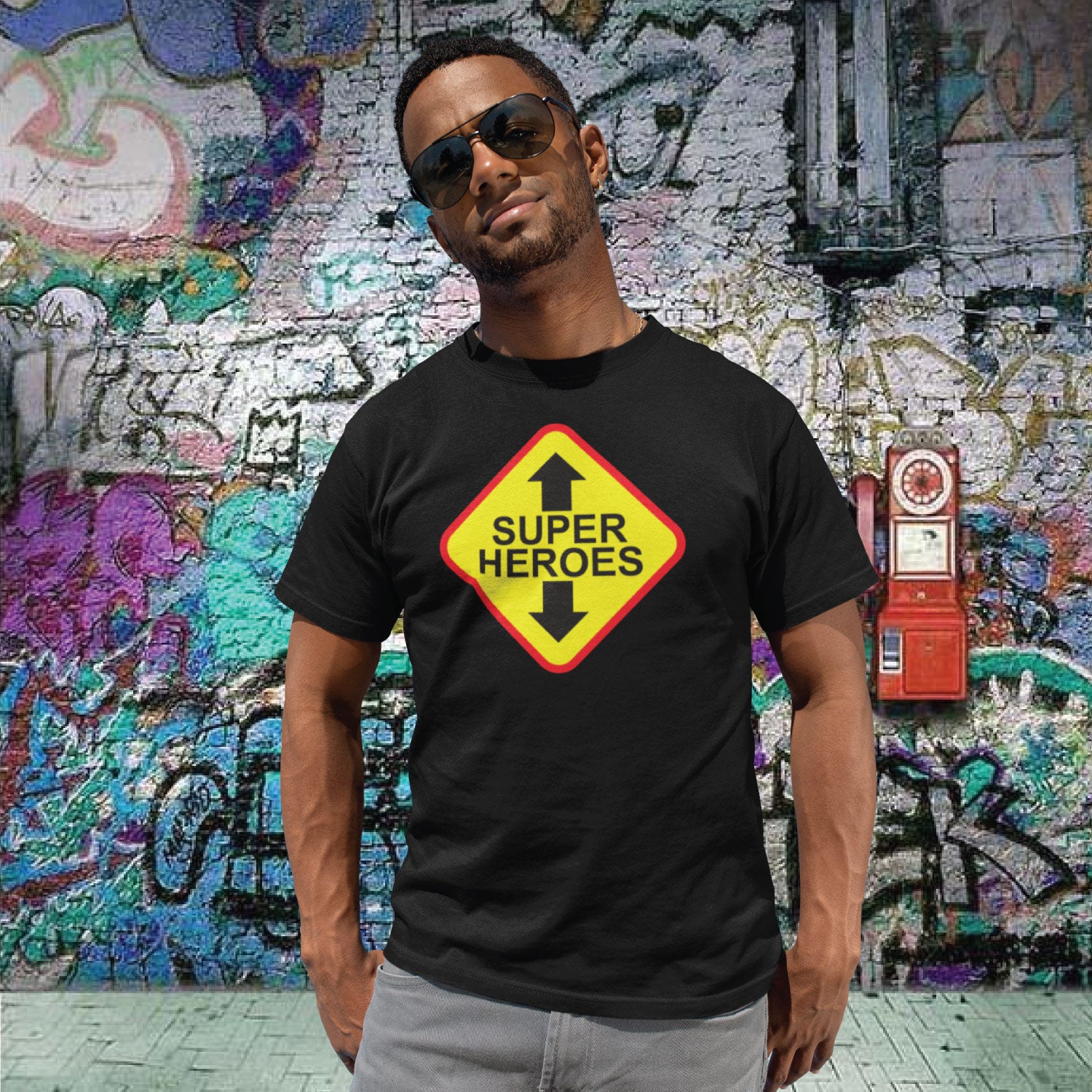 Tantra Super Heros Cotton Unisex T-Shirt Everyday Casual Wear Original Since 1997 Shipping Globally