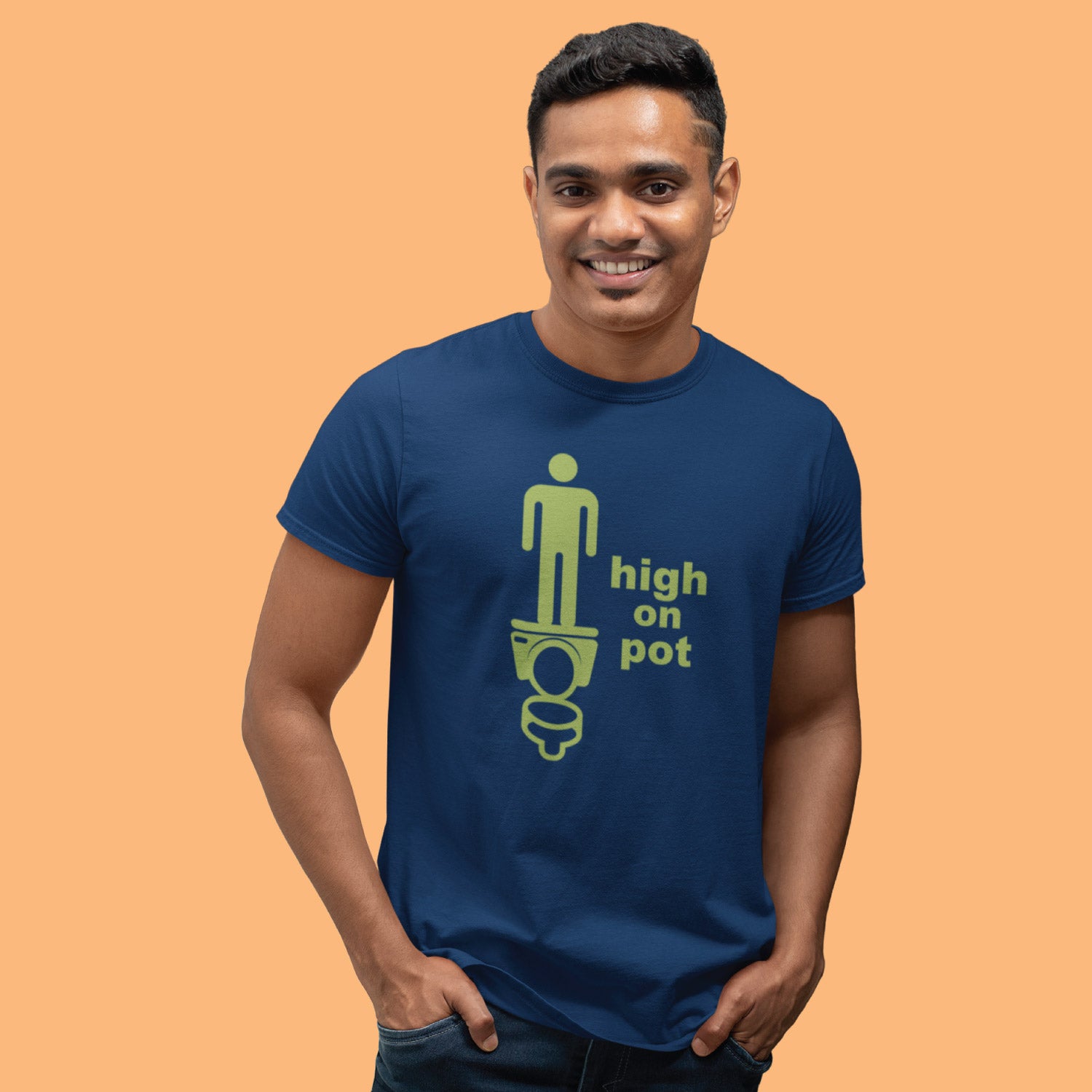 High On Pot – Tantra Original Since 1997 – Unisex Cotton Tee Everyday Wear – Shipping Globally!