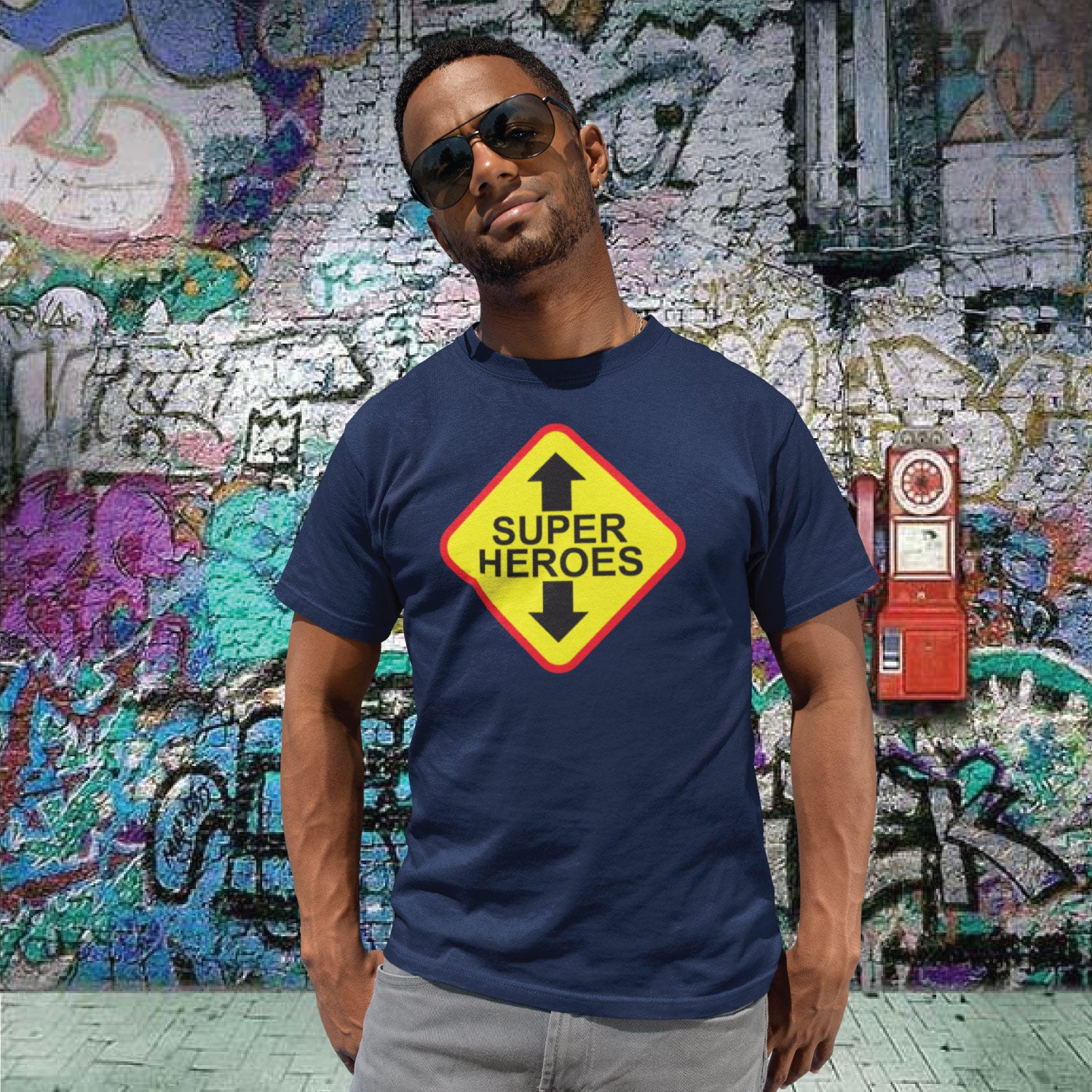 Tantra Super Heros Cotton Unisex T-Shirt Everyday Casual Wear Original Since 1997 Shipping Globally