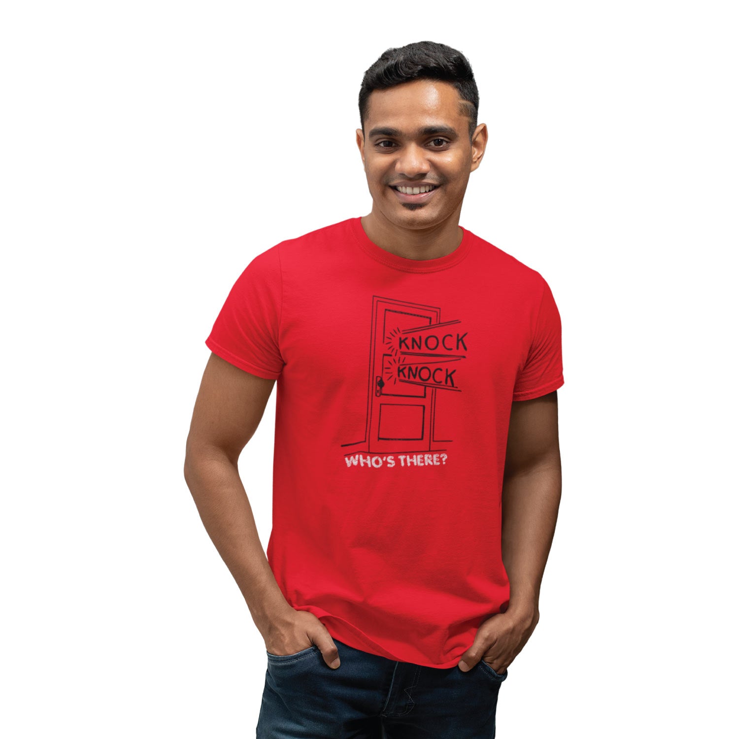 Knock Knock – Tantra Original Since 1997 – Unisex Cotton Tee Everyday Wear – Shipping Globally!