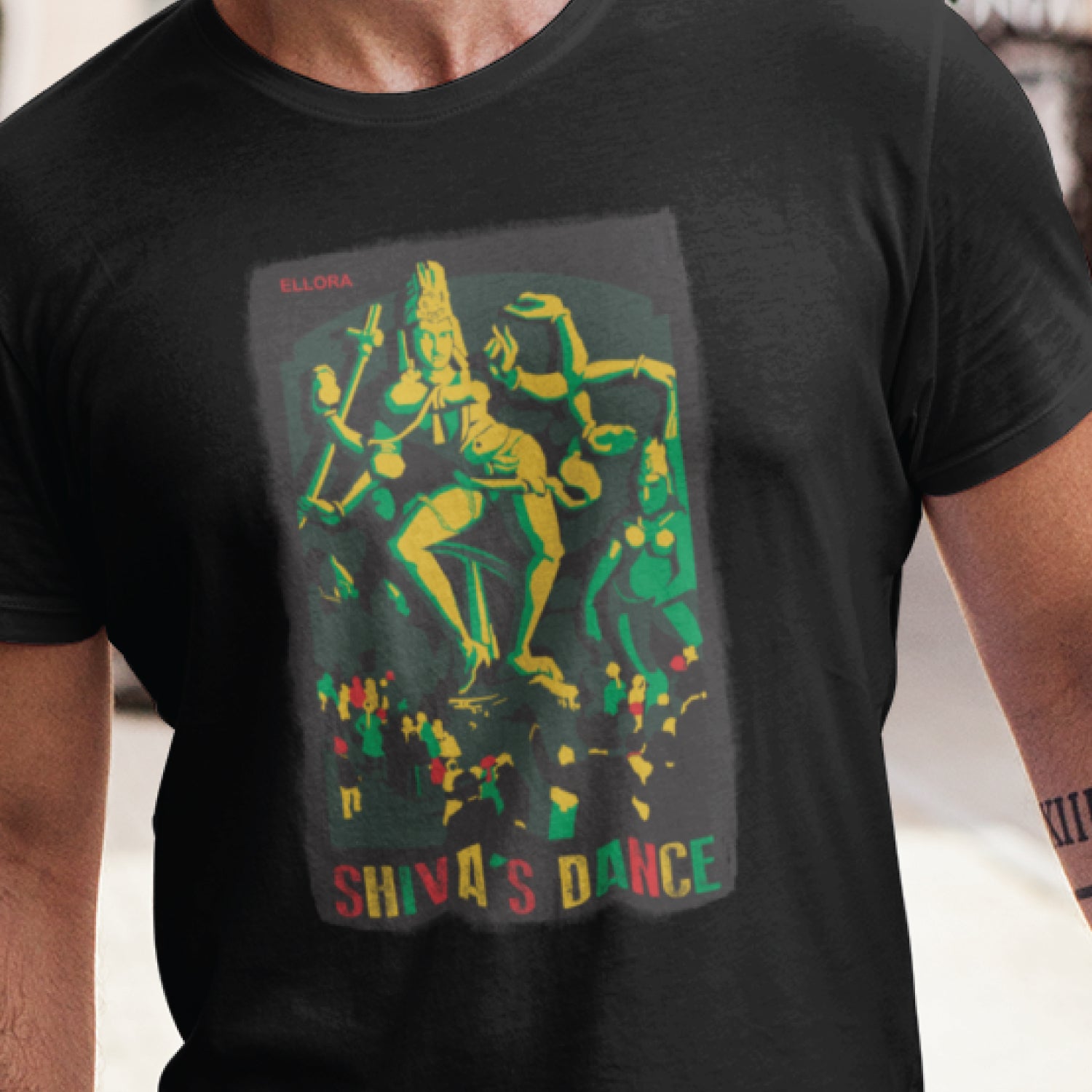 Shiva Dance 100% Cotton Unisex T-Shirt Everyday Casual Wear Original Since 1997 Shipping Globally