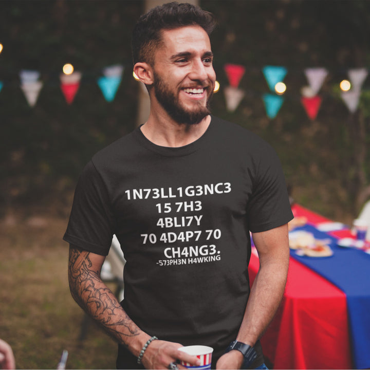 "Hawking Intelligence" Graphic Printed T-Shirt | Tantra T-Shirts
