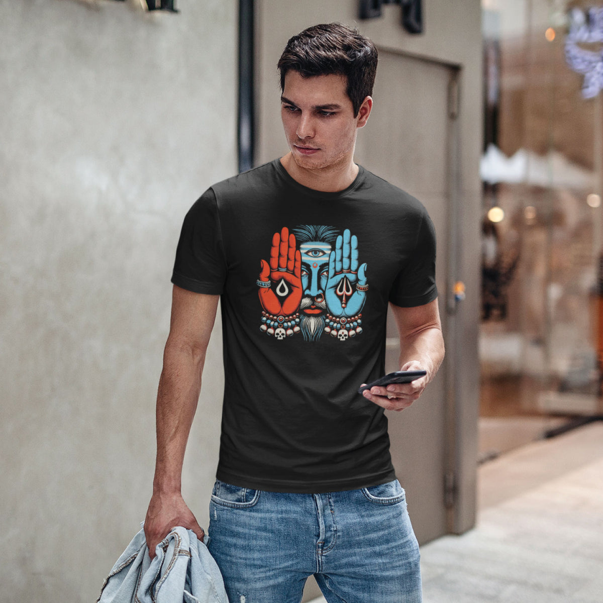 "Shiv Shakti" Graphic Printed T-Shirt | Tantra T-Shirts