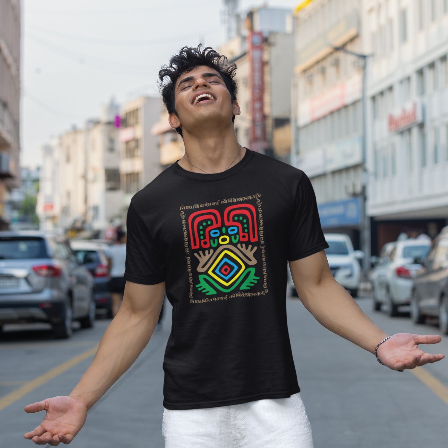 Mystic Bandar 100% Cotton Men's T-Shirt Everyday Casual Wear Shipping Globally