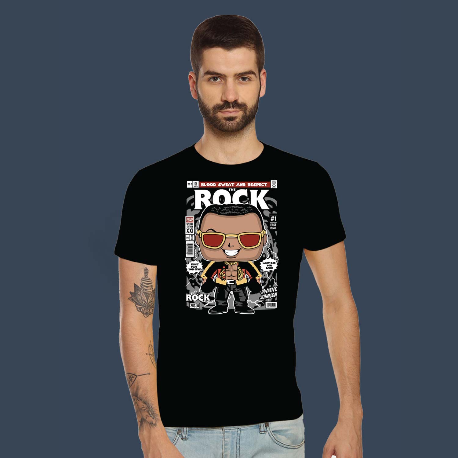 The Rock – Tantra Original Brand Since 1997 – Unisex Cotton Tee – Iconic Print Everyday Wear - Shipping Globally!