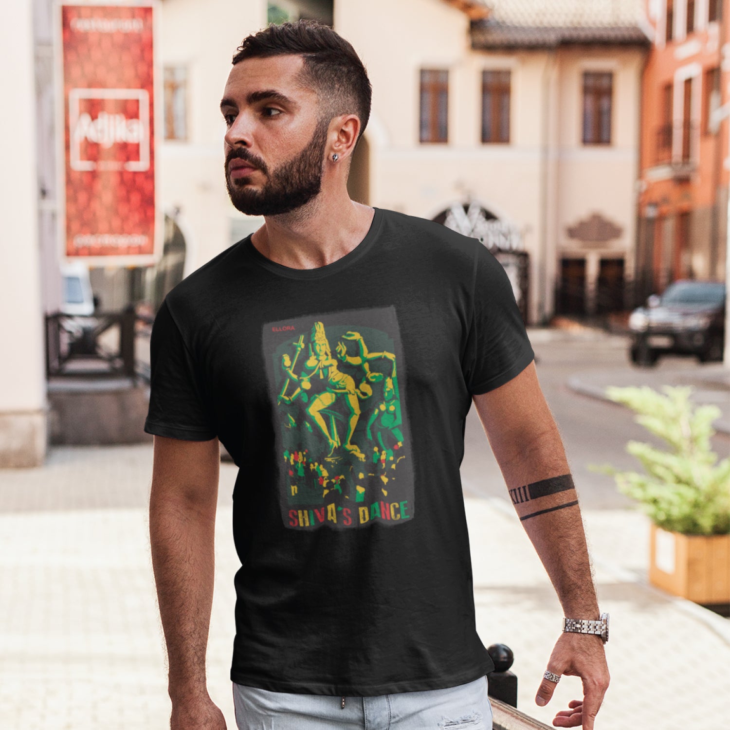 Shiva Dance 100% Cotton Unisex T-Shirt Everyday Casual Wear Original Since 1997 Shipping Globally