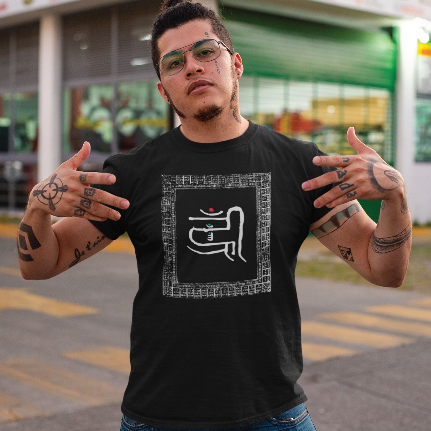 Shlokas Men's Graphic Print Cotton T-Shirt Everyday Comfort Wear Original Since 1997 Shipping Globally