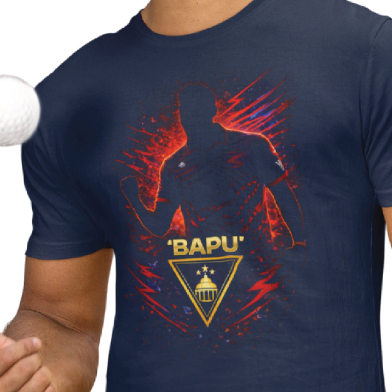 Tantra Bapu Cricket Graphic Print Cotton Unisex Winning Sports T-shirt Regular Fit Original Since 1997