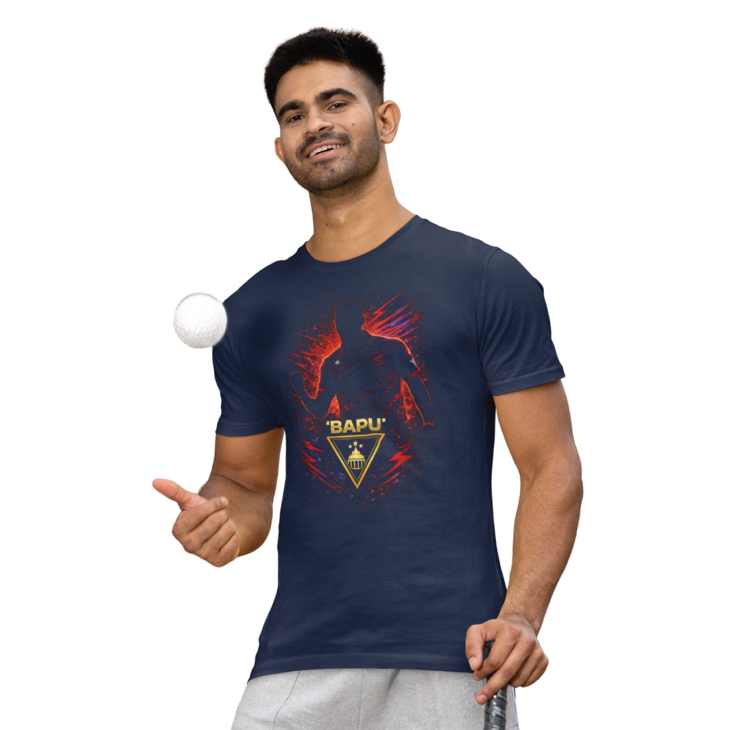 Tantra Bapu Cricket Graphic Print Cotton Unisex Winning Sports T-shirt Regular Fit Original Since 1997