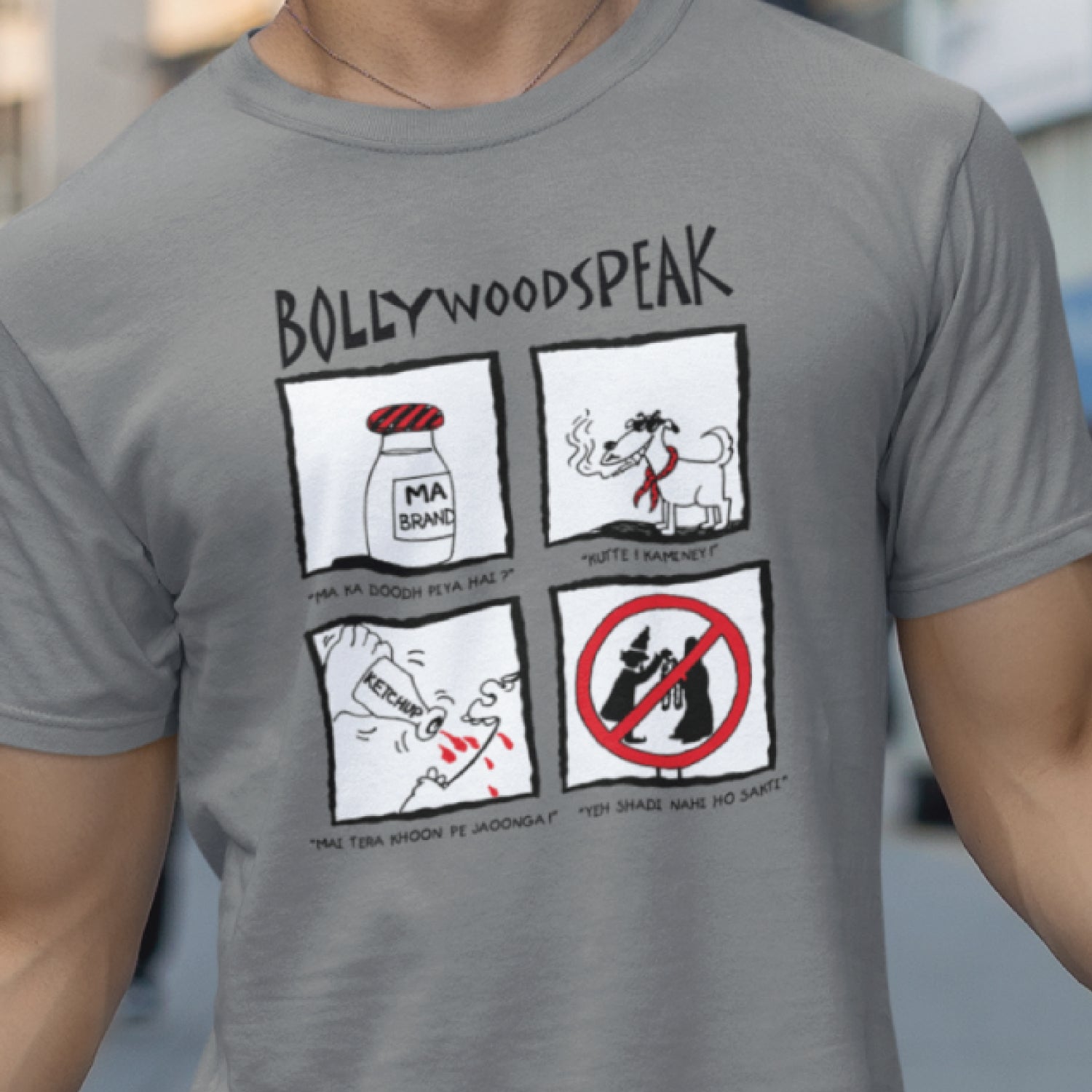 Bollywood 100% Cotton Men's T-Shirt Everyday Casual Wear Shipping Globally