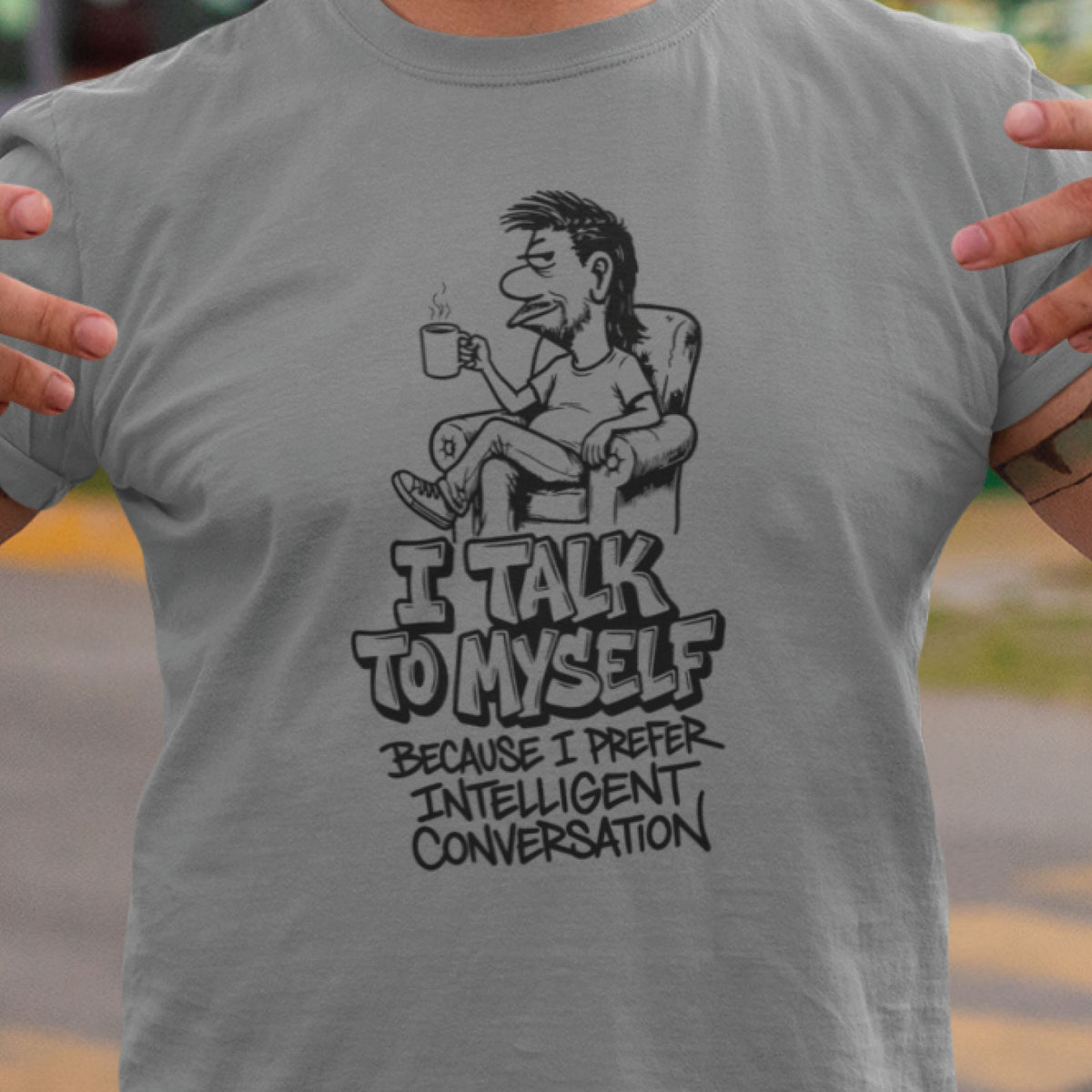 Talk to Myself Men's Cotton T-Shirt Regular Fit Casual Wear Original Since 1997 Shipping Globally