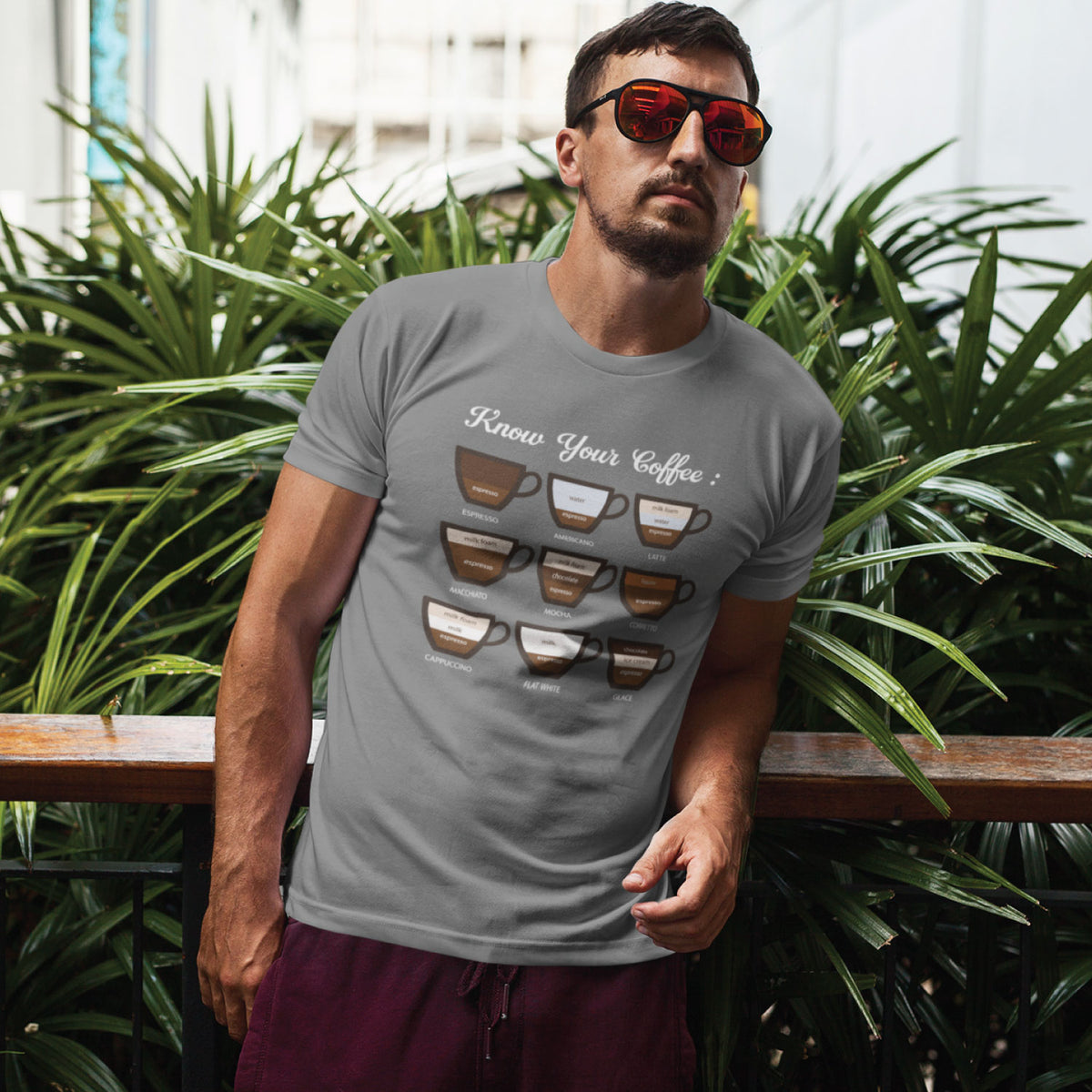 "Know Your Coffee" Graphic Printed T-Shirt | Tantra T-Shirts
