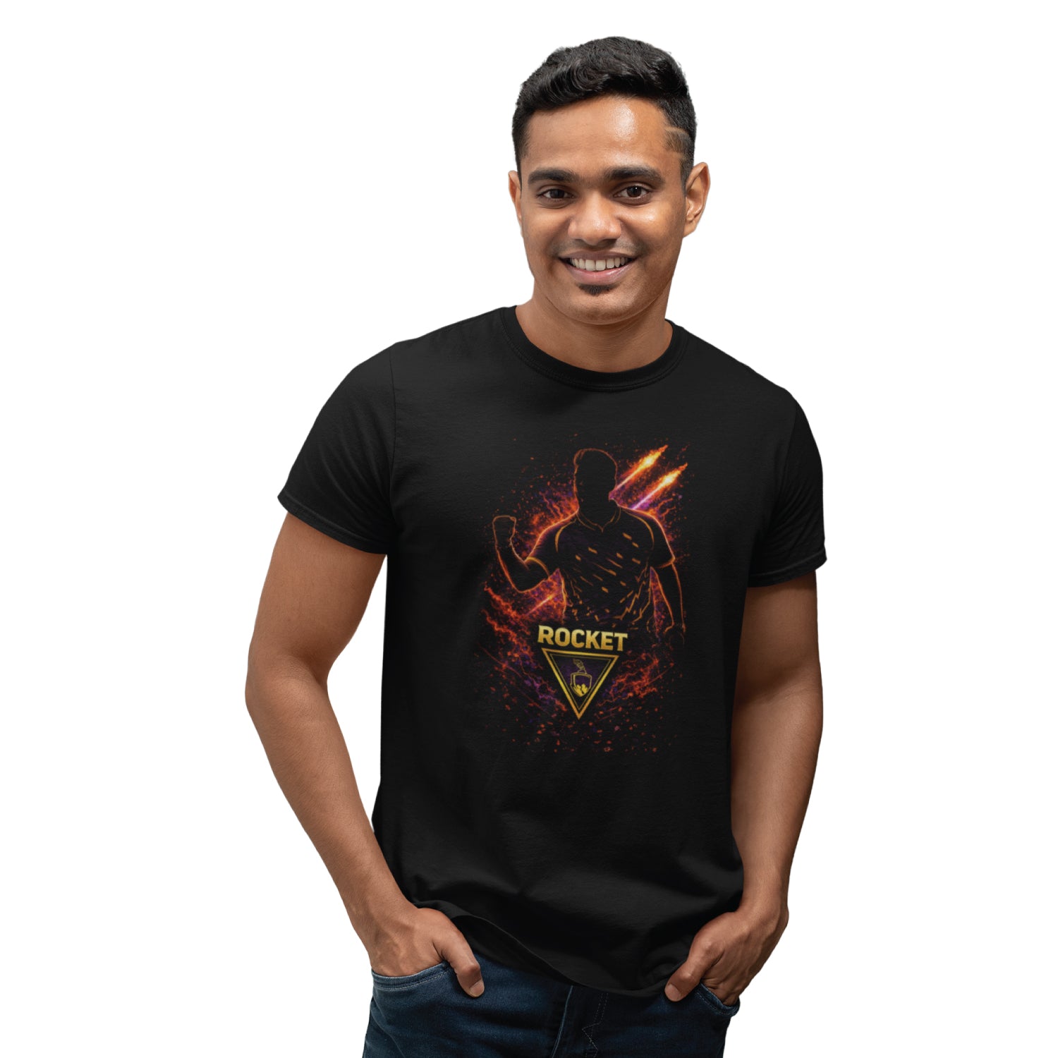 Tantra Rocket Cricket Graphic Print Cotton Unisex Winning Sports T-shirt Regular Fit Original Since 1997