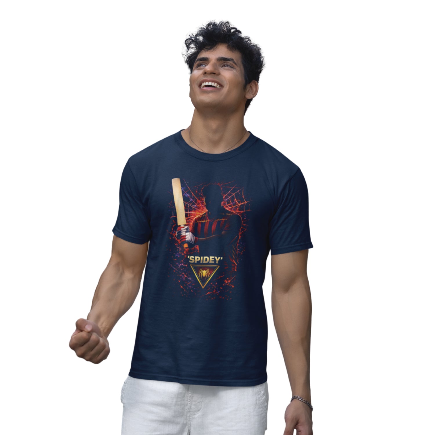 Tantra Spidey Cricket Graphic Print Cotton Unisex Batting Sports T-shirt Regular Fit Original Since 1997