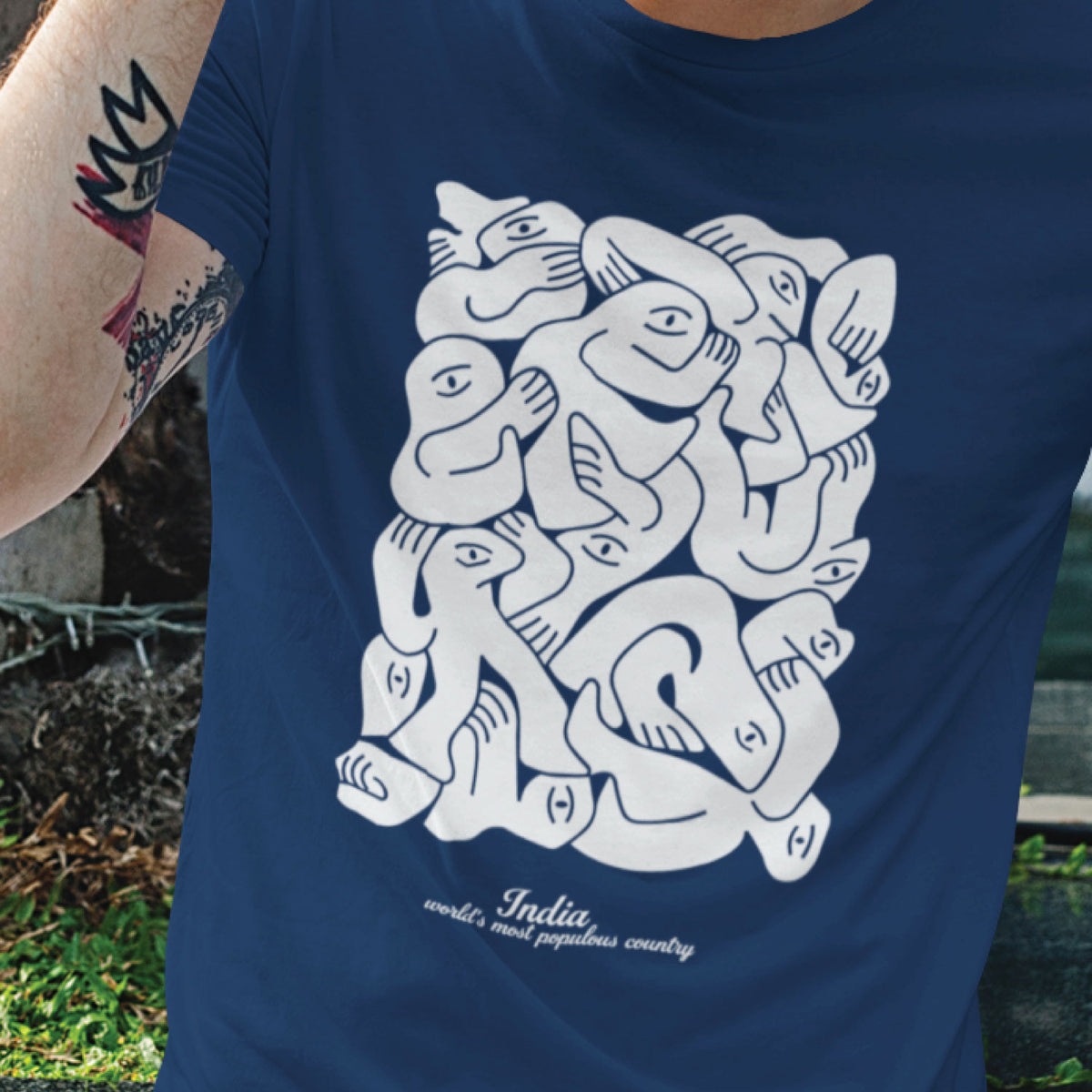 "Populous" Graphic Printed T-Shirt | Tantra T-Shirts