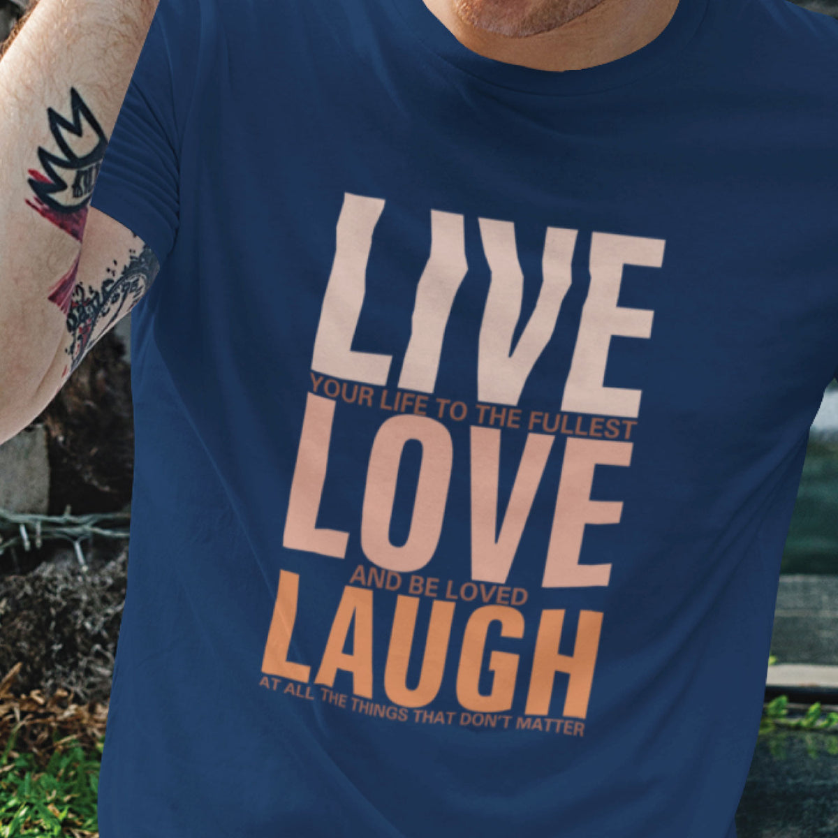 "Live Love" Graphic Printed T-Shirt | Tantra T-Shirts