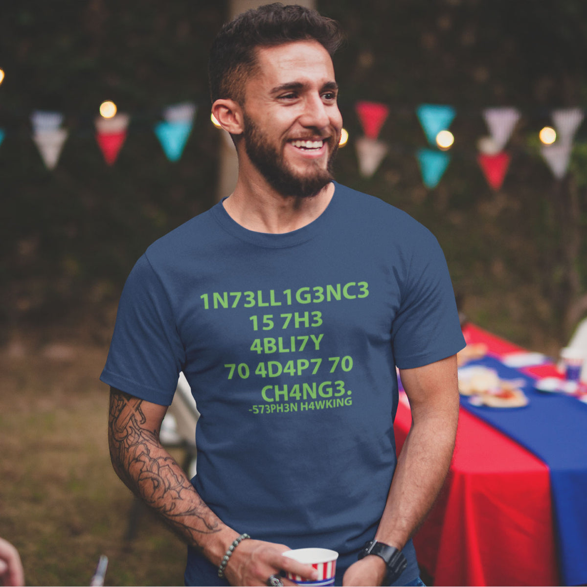 "Hawking Intelligence" Graphic Printed T-Shirt | Tantra T-Shirts