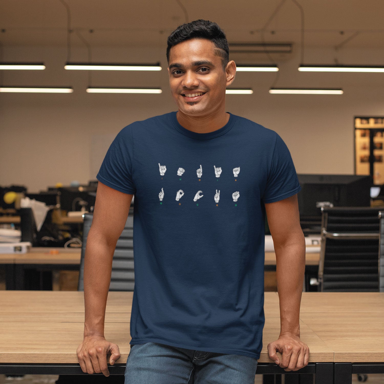 India Rocks 2 Men's Graphic Print Cotton T-Shirt Everyday Comfort Wear Original Since 1997 Shipping Globally