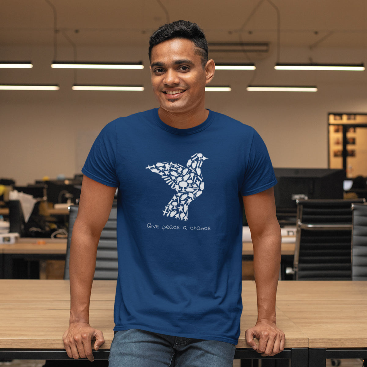 Peace Dove 100% Cotton Unisex T-Shirt Everyday Casual Wear Original Since 1997 Shipping Globally