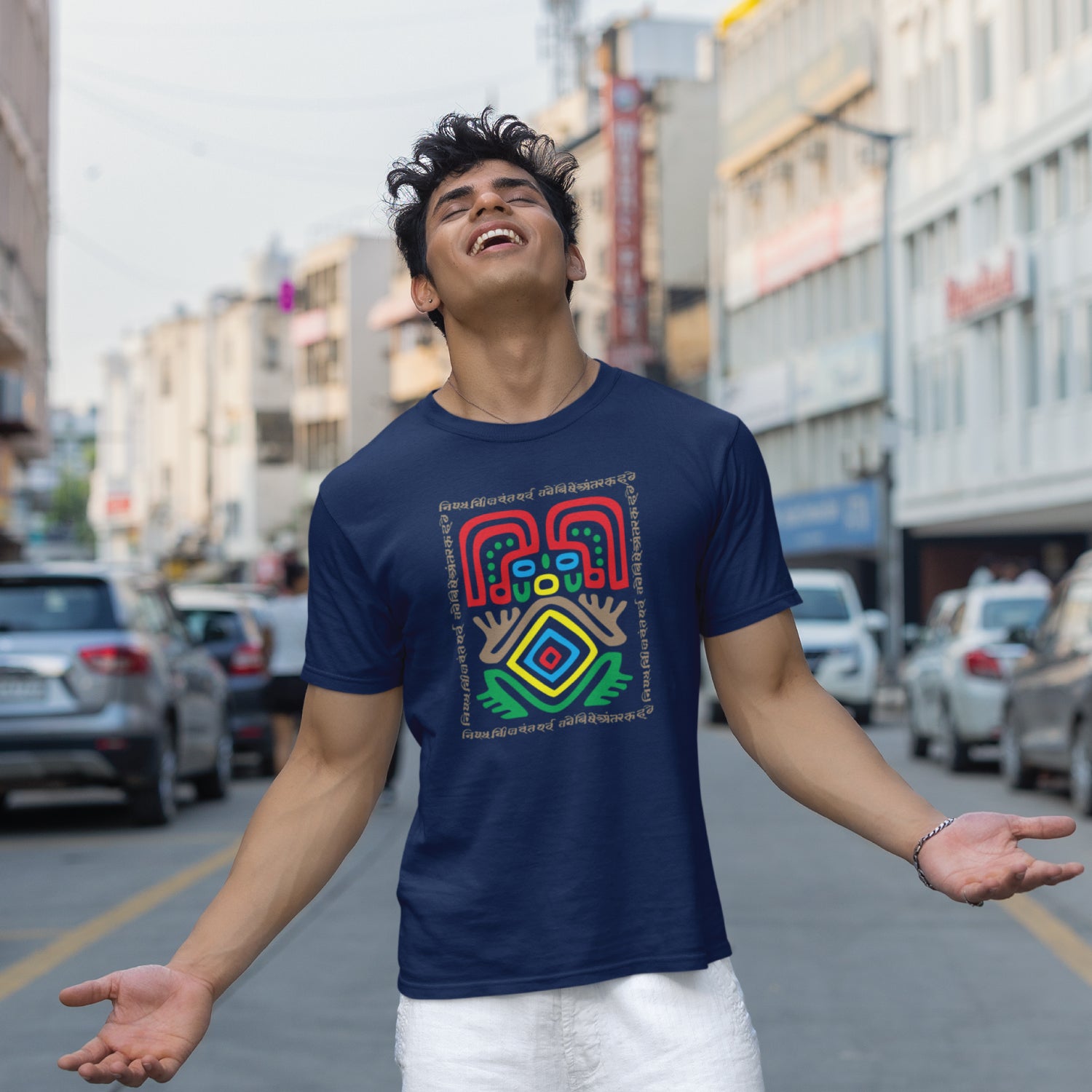 Mystic Bandar 100% Cotton Men's T-Shirt Everyday Casual Wear Shipping Globally