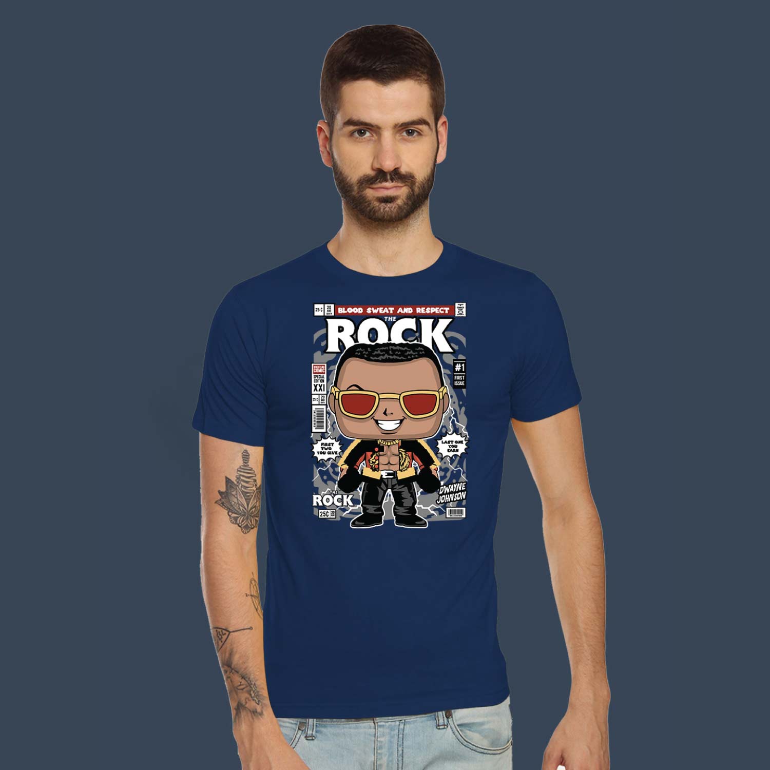 The Rock – Tantra Original Brand Since 1997 – Unisex Cotton Tee – Iconic Print Everyday Wear - Shipping Globally!