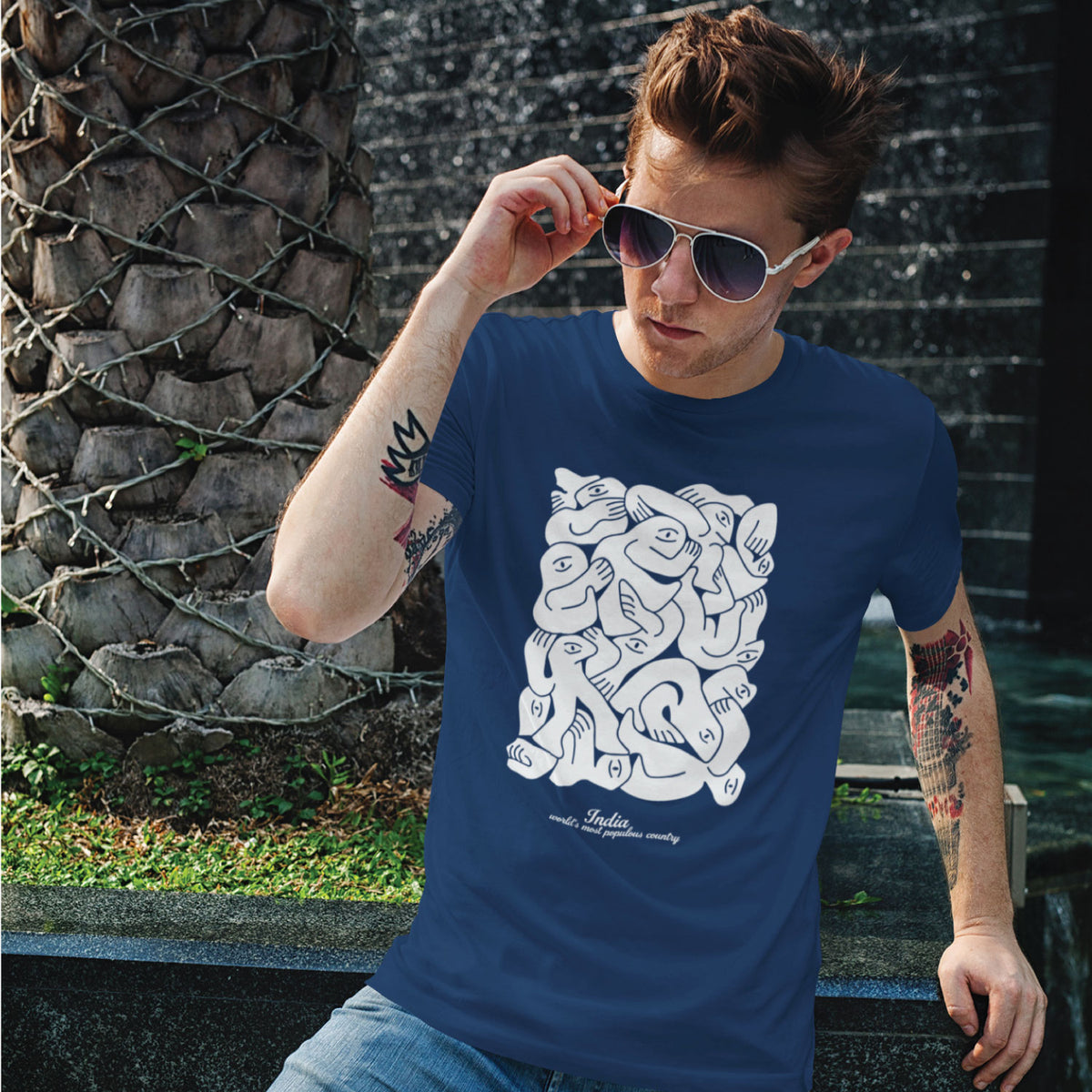 "Populous" Graphic Printed T-Shirt | Tantra T-Shirts