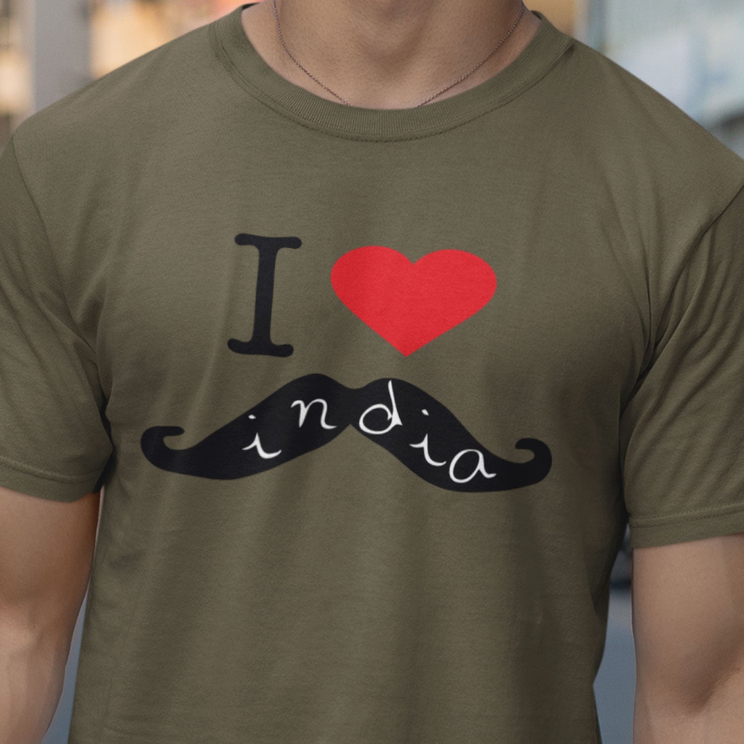 I Love Moustaches Men's Graphic Print Cotton T-Shirt Everyday Comfort Wear Original Since 1997 Shipping Globally