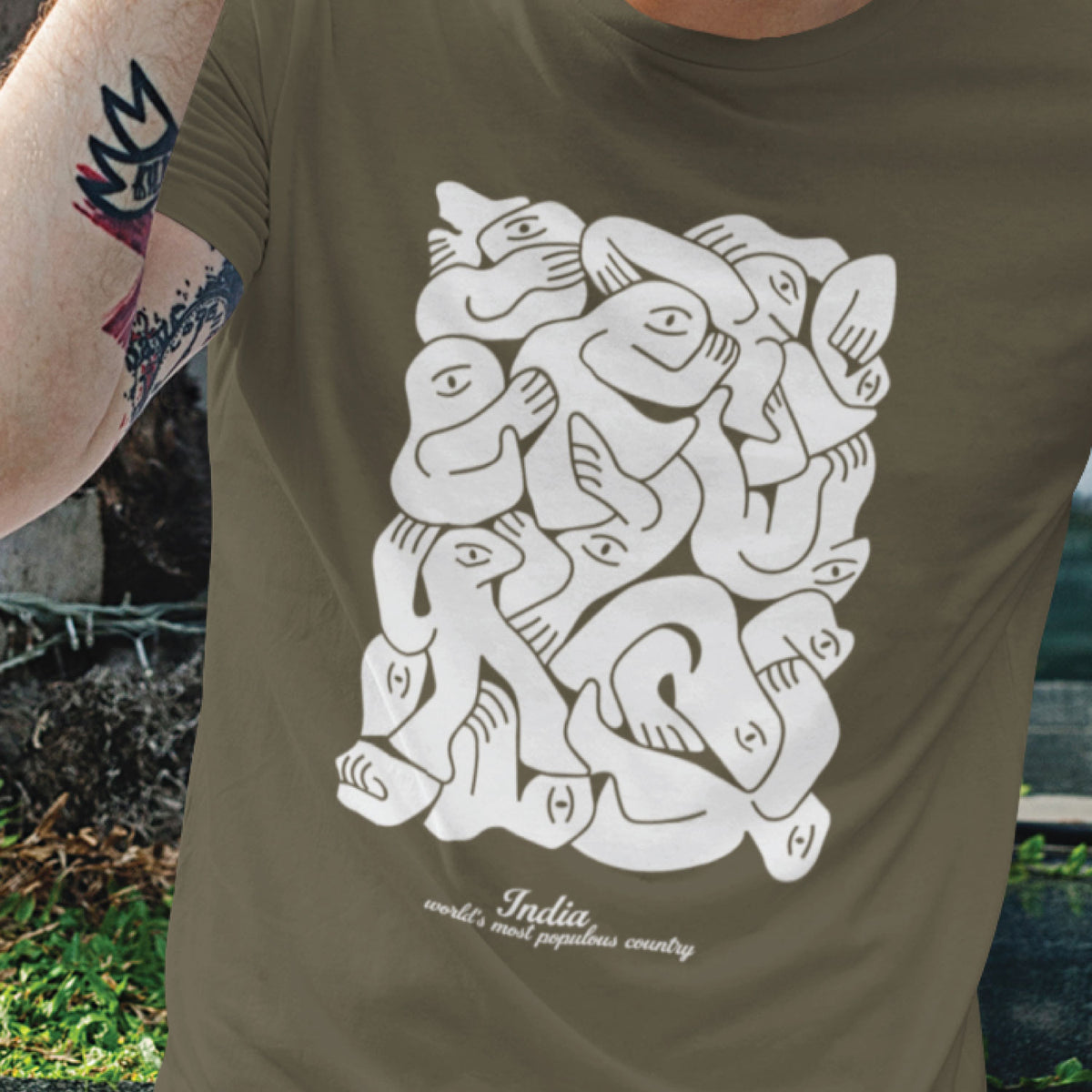 "Populous" Graphic Printed T-Shirt | Tantra T-Shirts