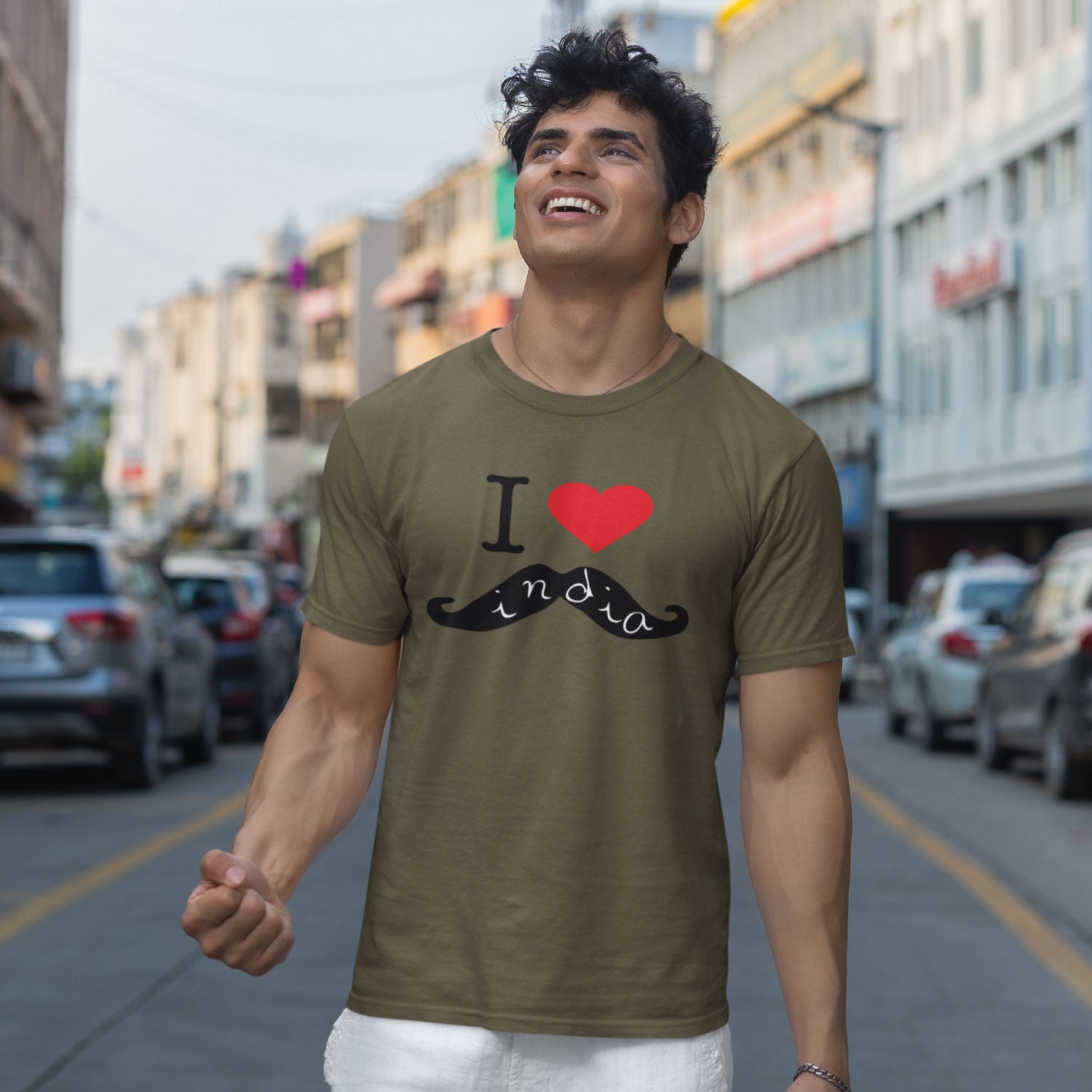 I Love Moustaches Men's Graphic Print Cotton T-Shirt Everyday Comfort Wear Original Since 1997 Shipping Globally
