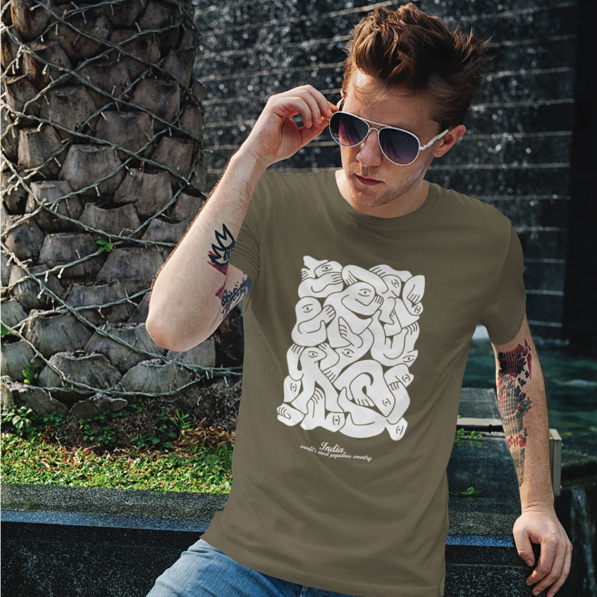 "Populous" Graphic Printed T-Shirt | Tantra T-Shirts