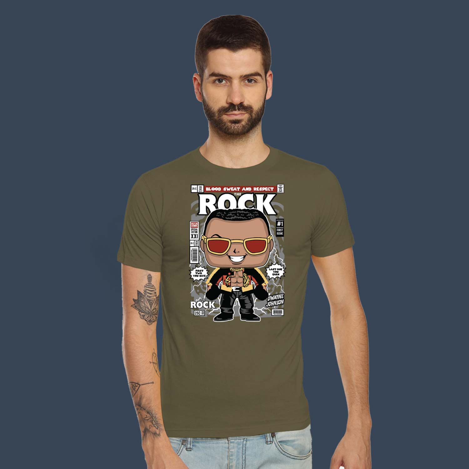 The Rock – Tantra Original Brand Since 1997 – Unisex Cotton Tee – Iconic Print Everyday Wear - Shipping Globally!