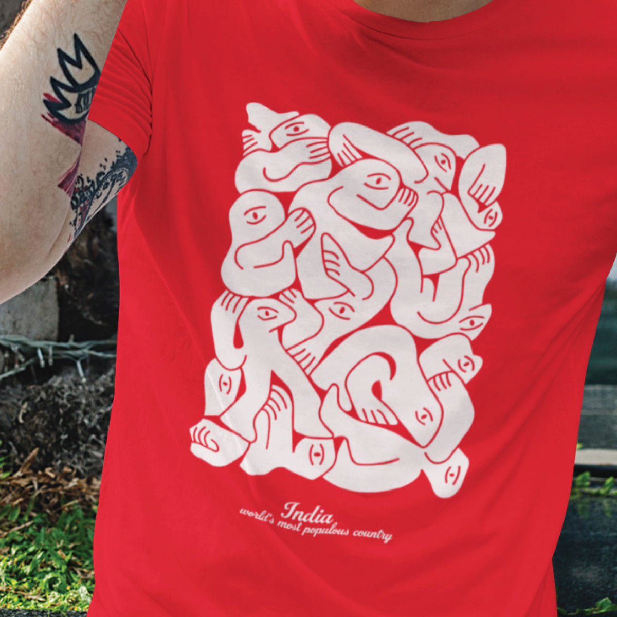 "Populous" Graphic Printed T-Shirt | Tantra T-Shirts