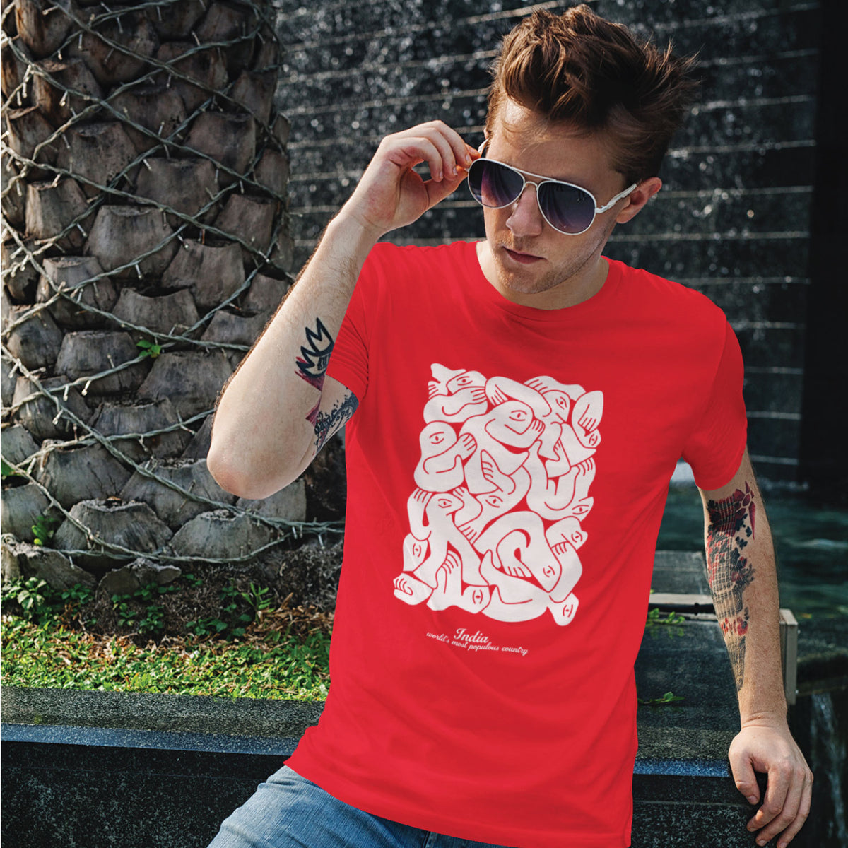 "Populous" Graphic Printed T-Shirt | Tantra T-Shirts