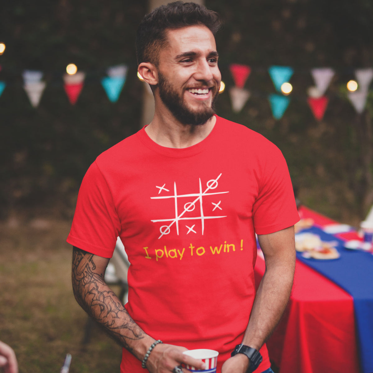 "Play to Win" Graphic Printed T-Shirt | Tantra T-Shirts