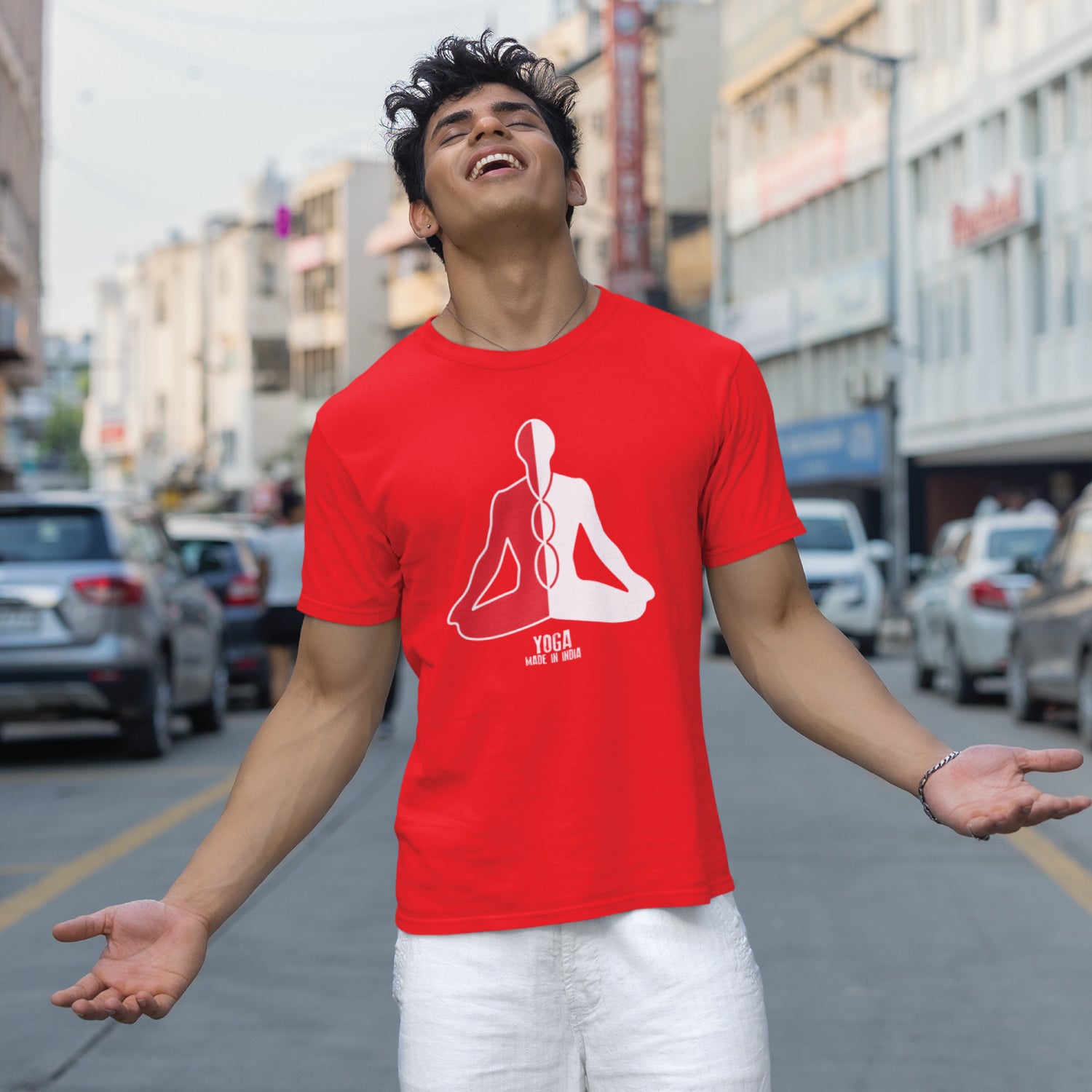 Yoga 100% Cotton Men's T-Shirt Everyday Casual Wear Original Since 1997 Shipping Globally