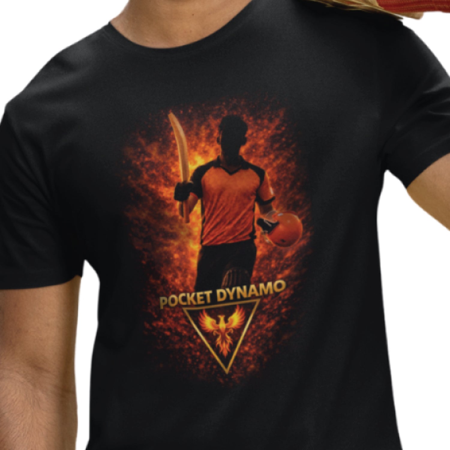 Tantra Pocket Dynamo Cricket Graphic Print Cotton Unisex Batting Sports T-shirt Regular Fit Original Since 1997