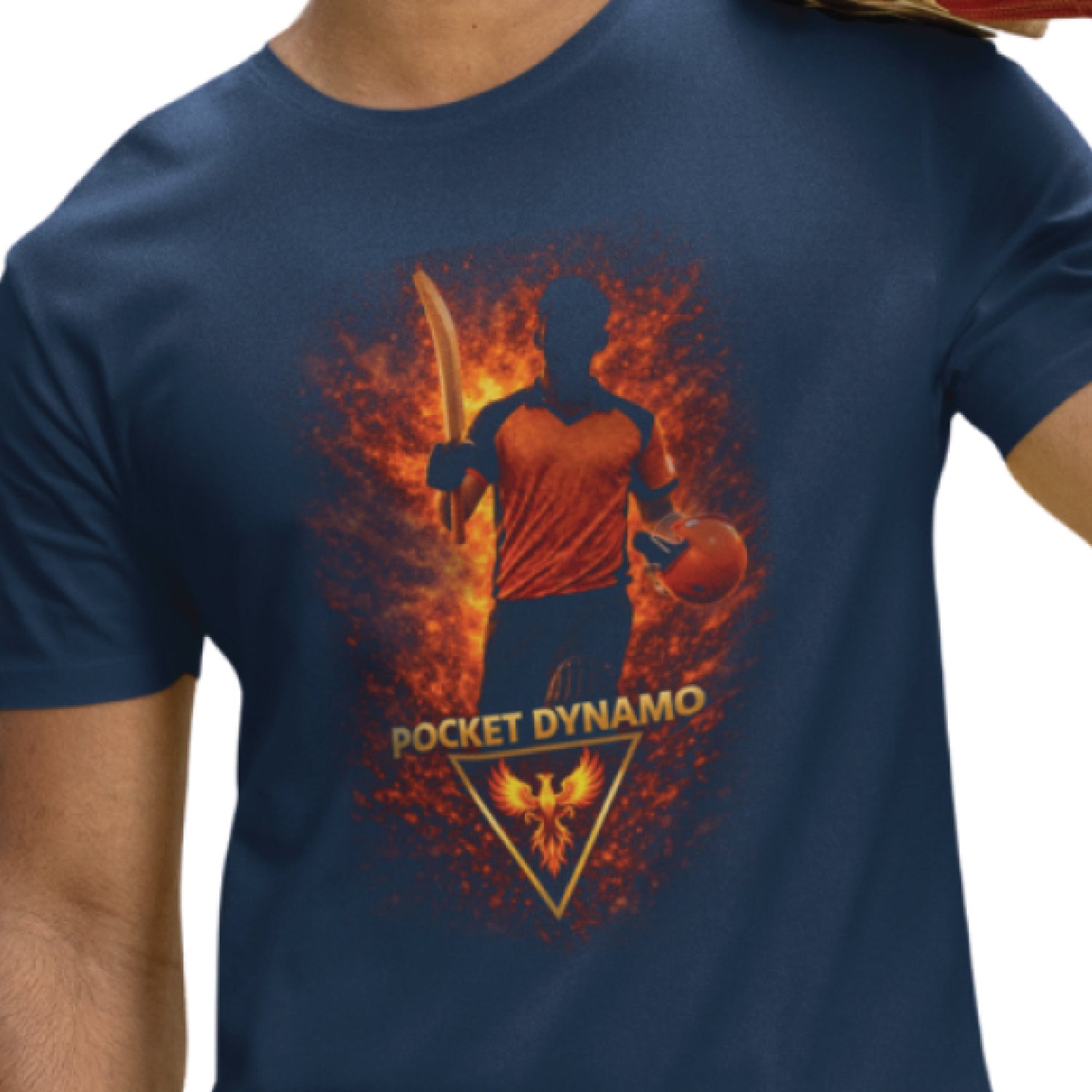 Tantra Pocket Dynamo Cricket Graphic Print Cotton Unisex Batting Sports T-shirt Regular Fit Original Since 1997