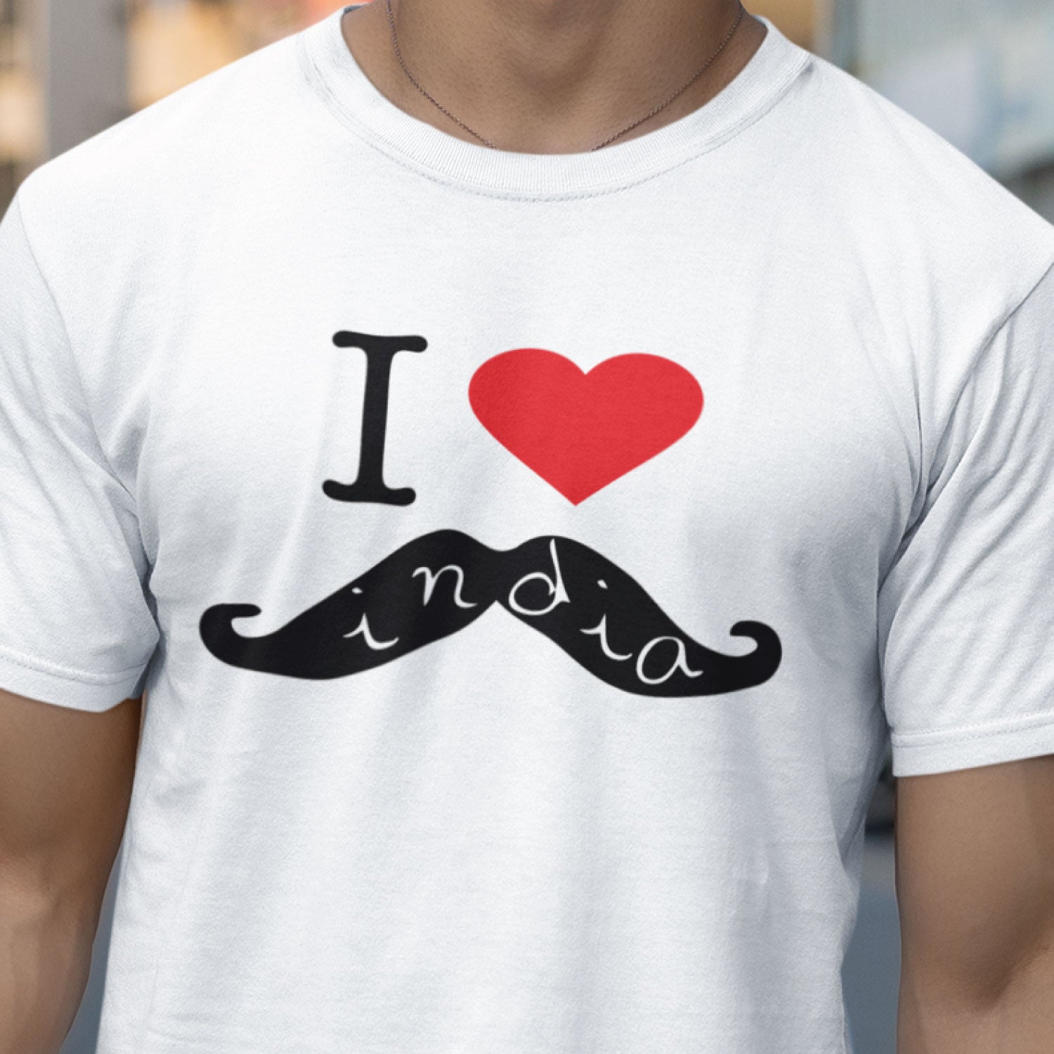 I Love Moustaches Men's Graphic Print Cotton T-Shirt Everyday Comfort Wear Original Since 1997 Shipping Globally