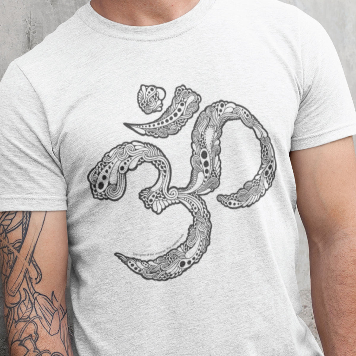 Tantra OM Doodle Graphic Printed Cotton T-Shirt | Spiritual Mandala Art | Casual Wear | Original Since 1997