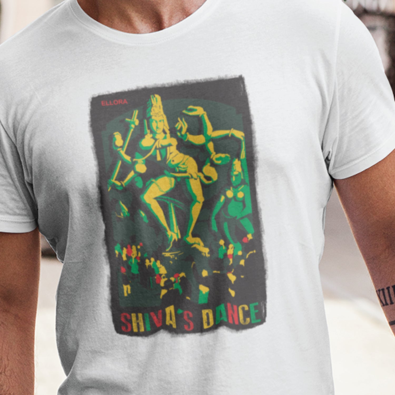 Shiva Dance 100% Cotton Unisex T-Shirt Everyday Casual Wear Original Since 1997 Shipping Globally