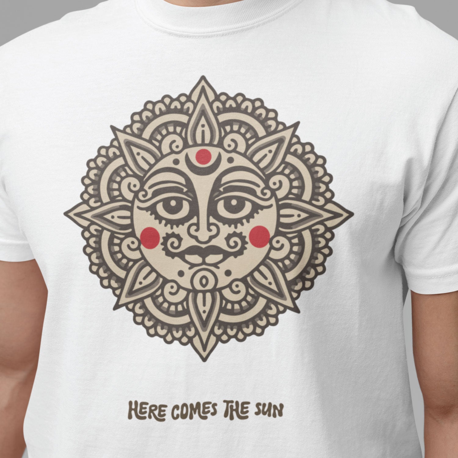 Here Comes The Sun Men's Cotton T-Shirt Regular Fit Casual Wear Original Since 1997 Shipping Globally