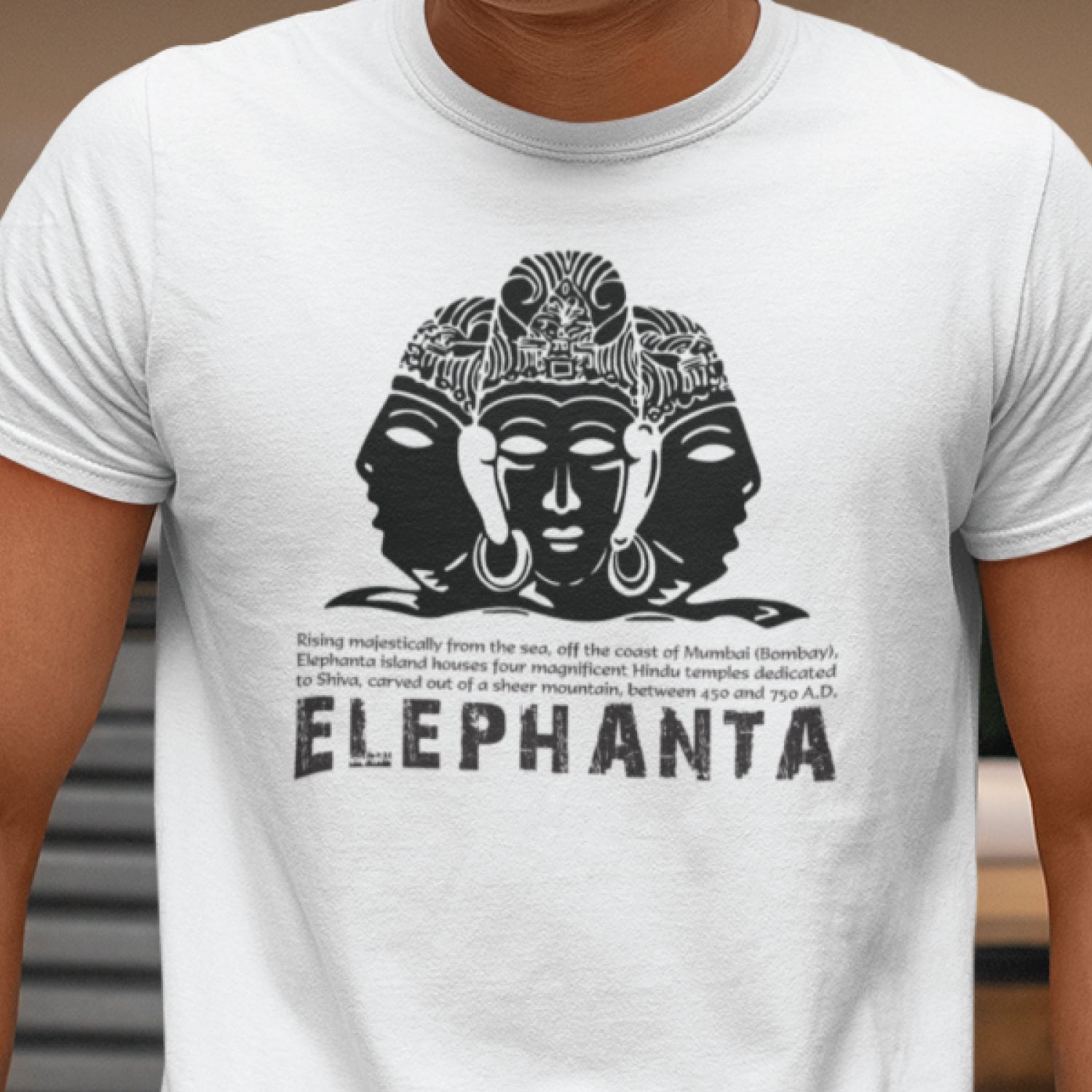 Elephanta 100% Cotton Men's T-Shirt Everyday Casual Wear Shipping Globally