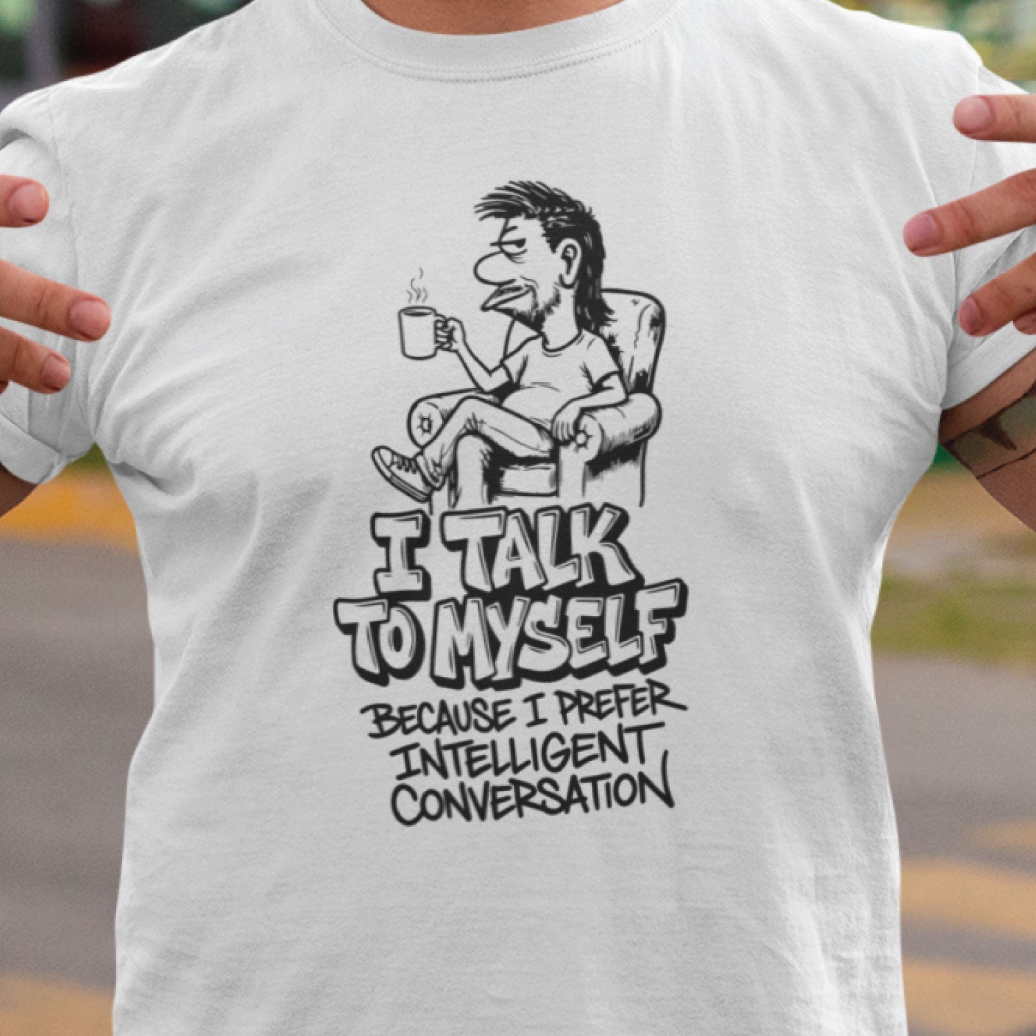 Talk to Myself Men's Cotton T-Shirt Regular Fit Casual Wear Original Since 1997 Shipping Globally