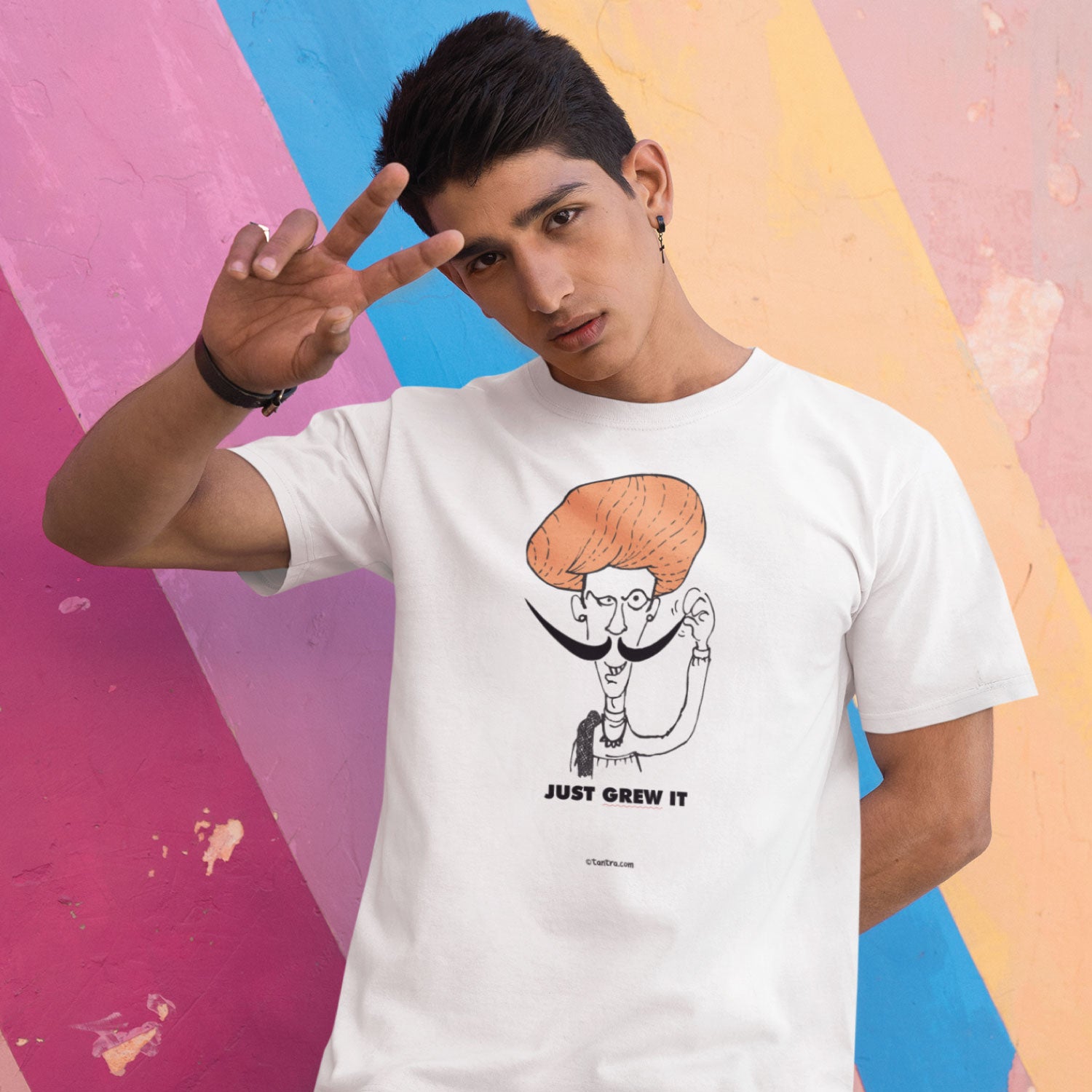 Just Grew It Men's Graphic Print Cotton T-Shirt Everyday Comfort Wear Original Since 1997 Shipping Globally
