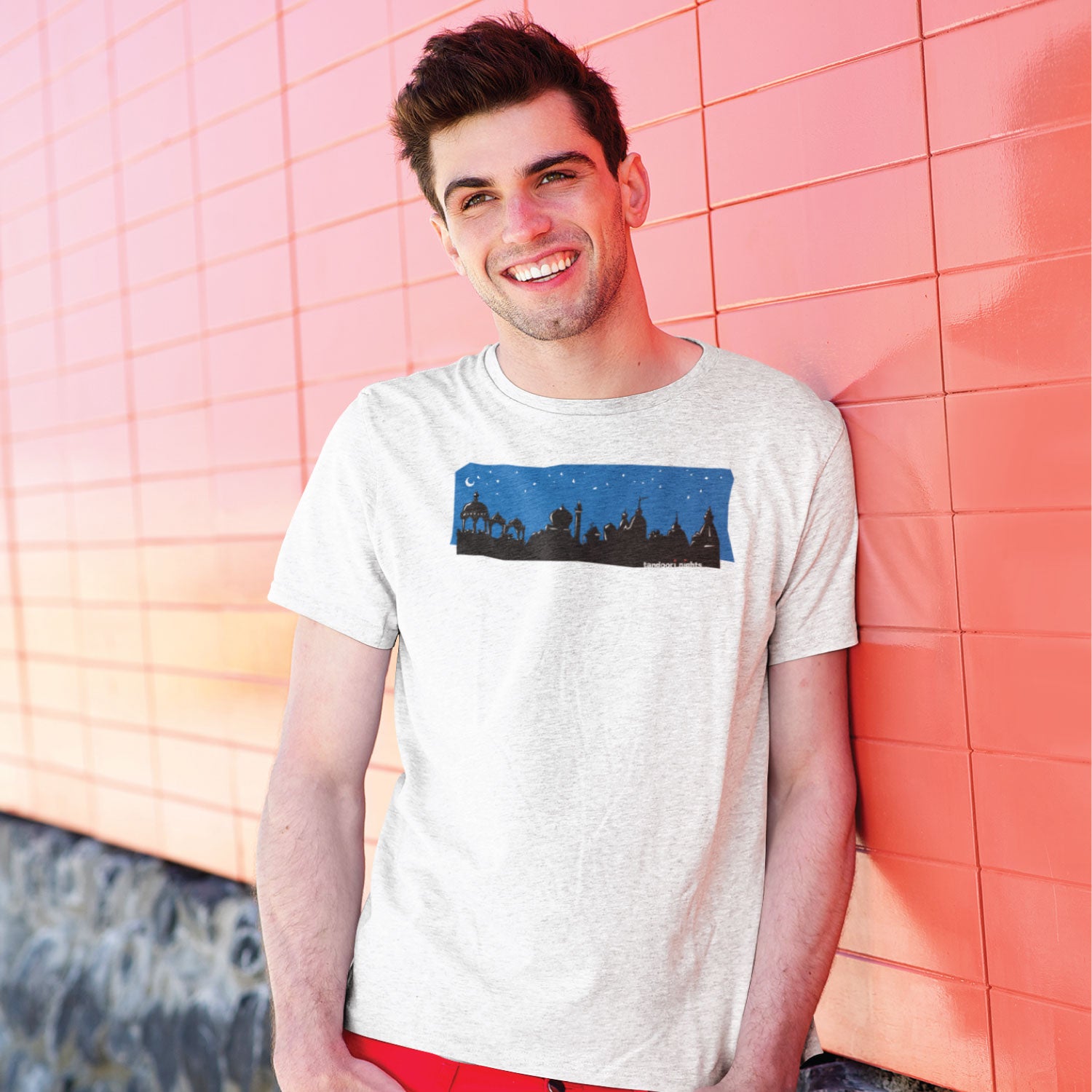 Tandoori Nights Men's Graphic Print Cotton T-Shirt Everyday Comfort Wear Original Since 1997 Shipping Globally