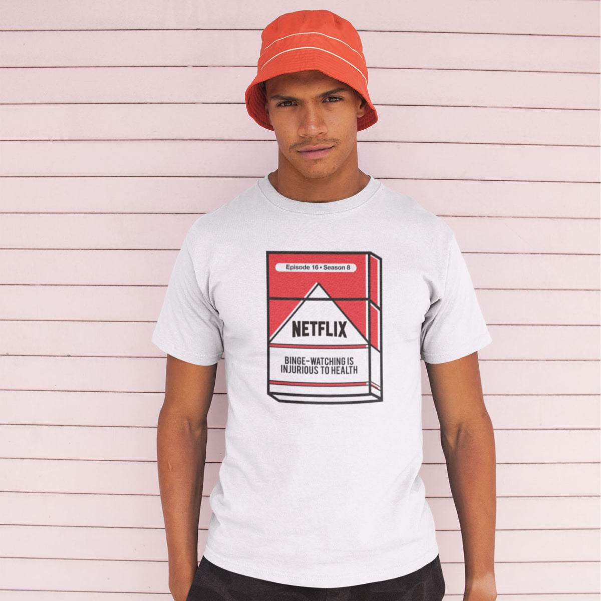 "Binge Watching" Graphic Printed T-Shirt | Tantra T-Shirts